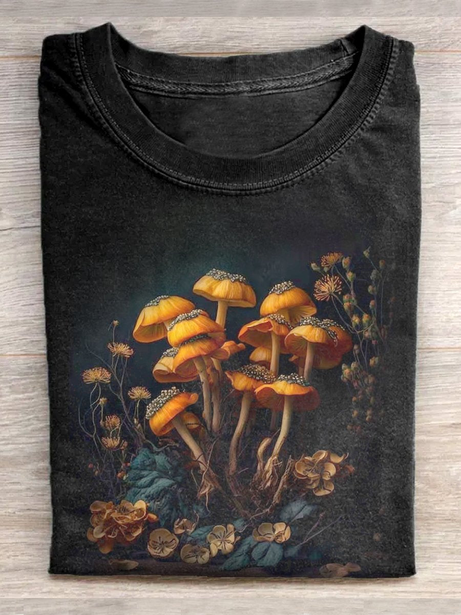 Halloween Gothic Plant Artistic T-shirt