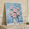 (30x40cm)DIY Pearl Painting Framed Flower Handmade Pearl Material Art Kit Living Room Decor