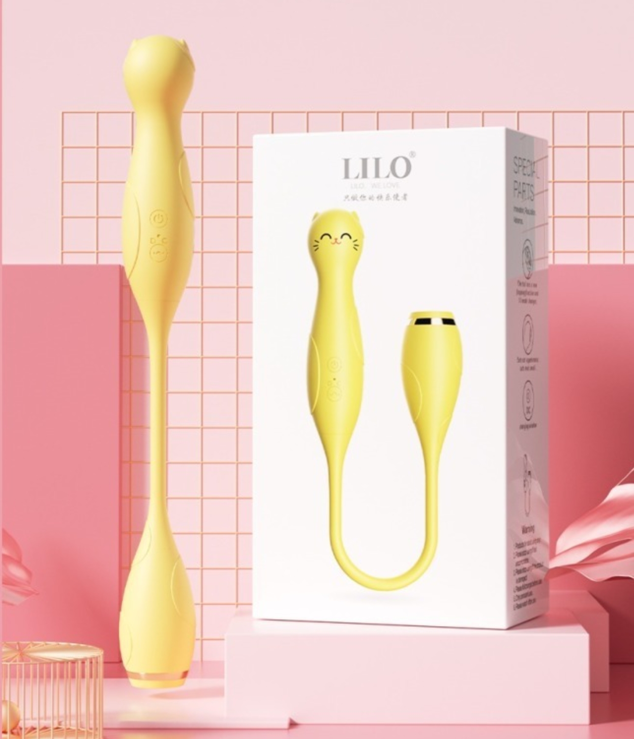 Double Heads Clitoris Teasing Stimulation Vibrator 