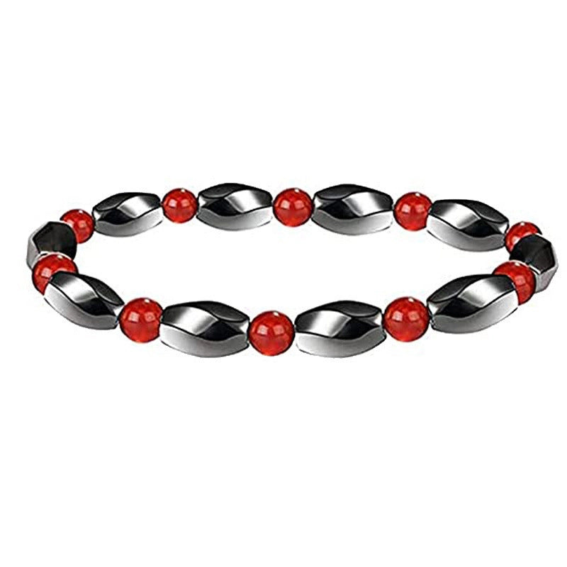 Bracelet Magnet Yoga Beaded Elastic Bracelet Hot Selling Bracelet Female Bracelet Male Black Gall Stone Jewelry