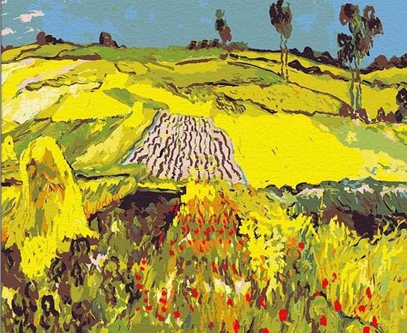 

Yellow Wheat Field Van Gogh – Paint By Numbers - 40*50CM, 501 Original