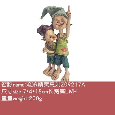 Everyday Collection New Year Fairy Figure Resin Home Decoration Fairy Garden Ornament Accessories Elves Desk Decor Birthday Gift