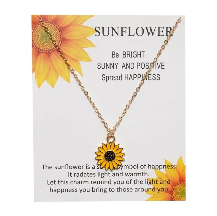 Sunflower Adjustable Necklace
