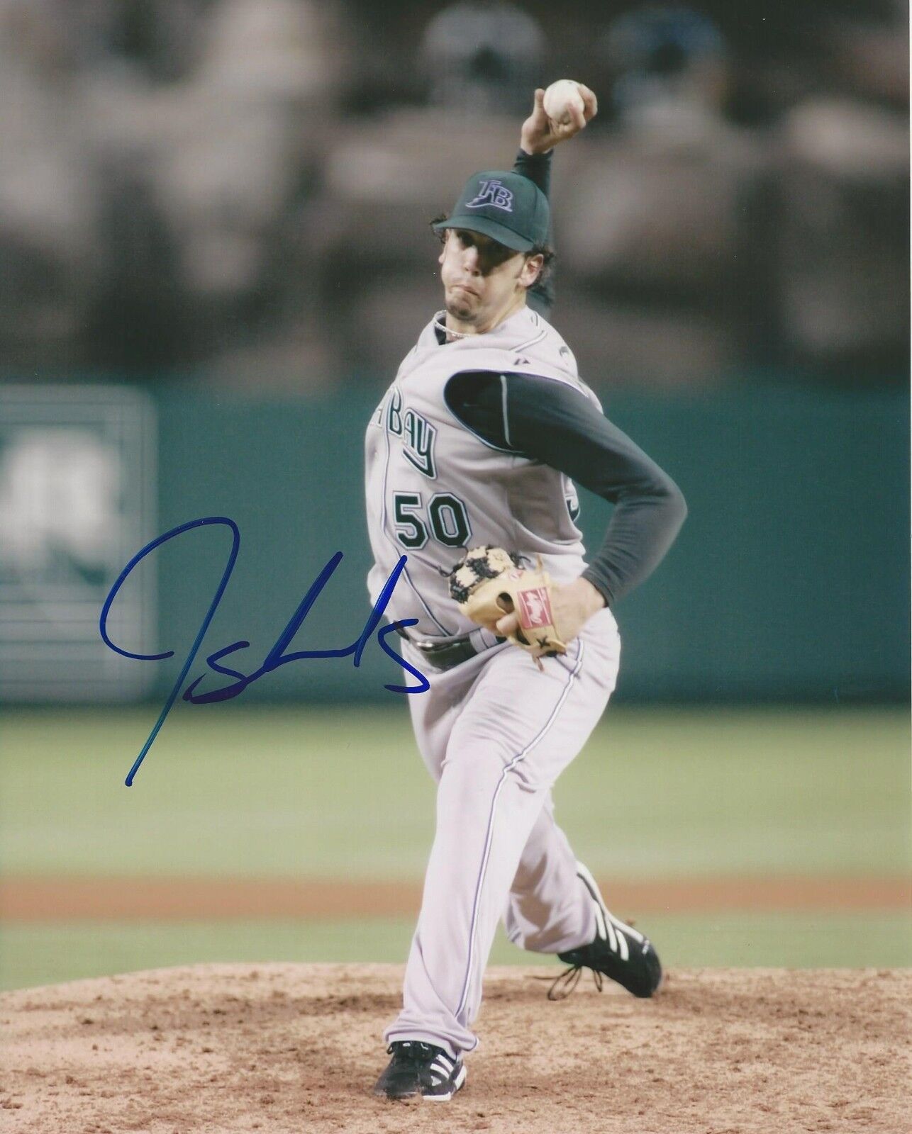 Signed 8x10 James Shields Tampa Bay Rays Autographed Photo Poster painting - COA