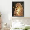 5D bricolage partiel forme sp&eacute;ciale foret diamant peinture kit d&eacute;cor marial 30x40cm