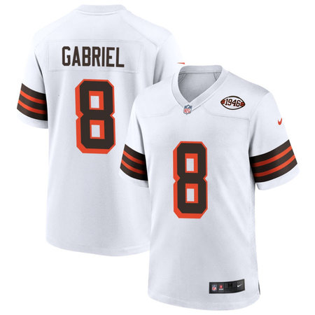 Youth Cleveland Browns #8 Dillon Gabriel White 1946 Collection Game Jersey