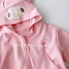 Kid Girl Hooded Autumn Cartoon Printing Coats