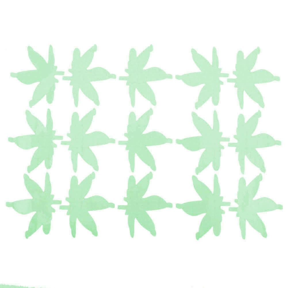 

15pcs Maple Leaf Luminous Fluorescent Wall Sticker Kids Room DIY Home Decor, 501 Original