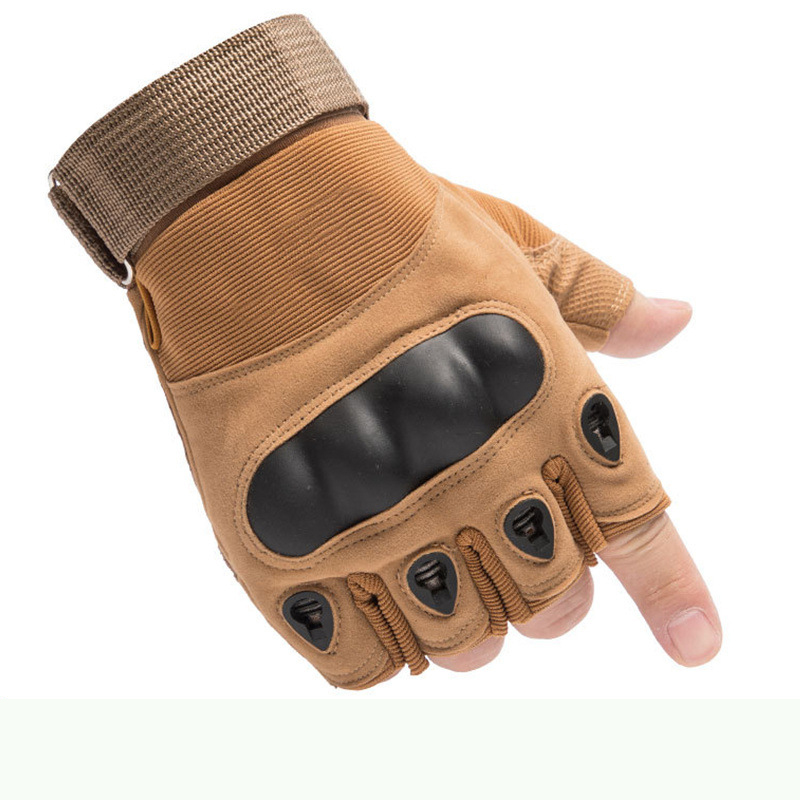 Tactical Gloves Men's Half-finger Gloves Outdoor Riding Motorcycle Military Fan Fighting Fitness Protective