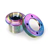 Titanium Alloy Crank Bolt Locking Screw W/ Bike Crank Arm Cap Fixing Crank Screw