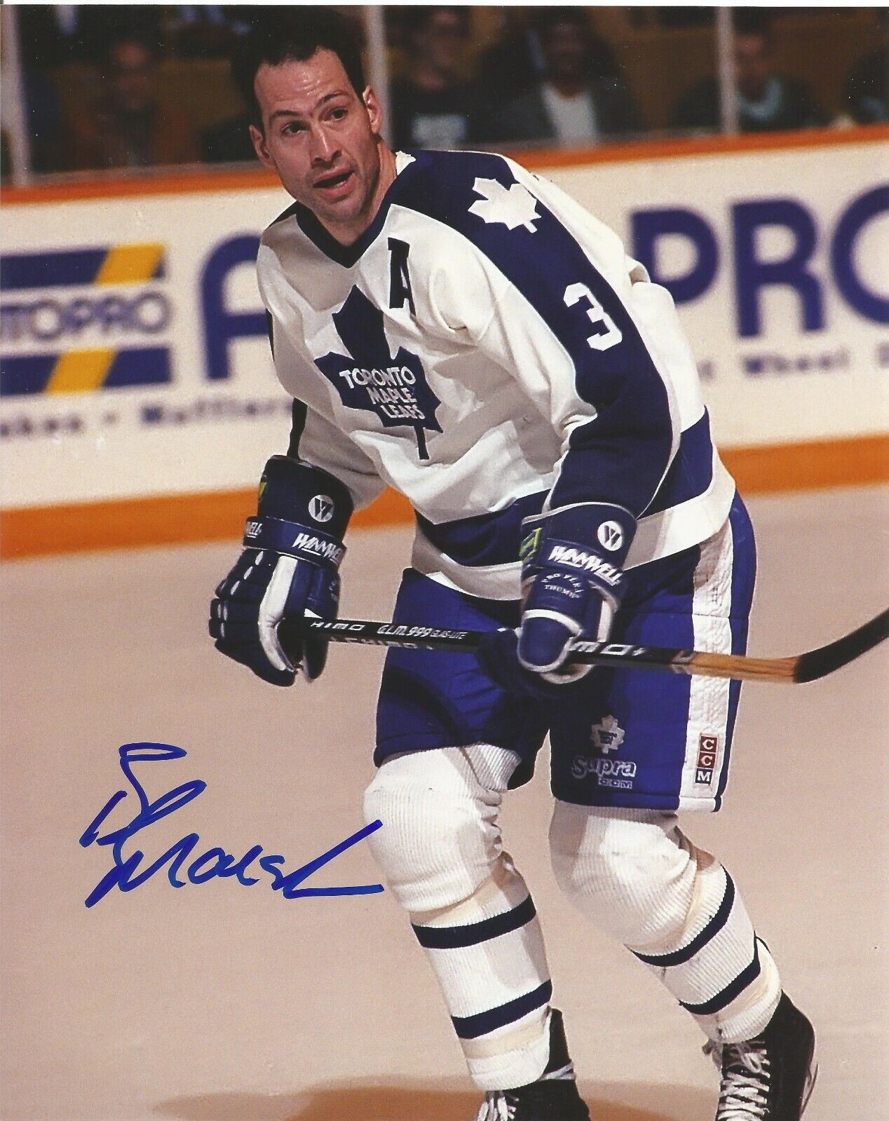 BRAD MARSH SIGNED TORONTO MAPLE LEAFS 8x10 Photo Poster painting - w/COA