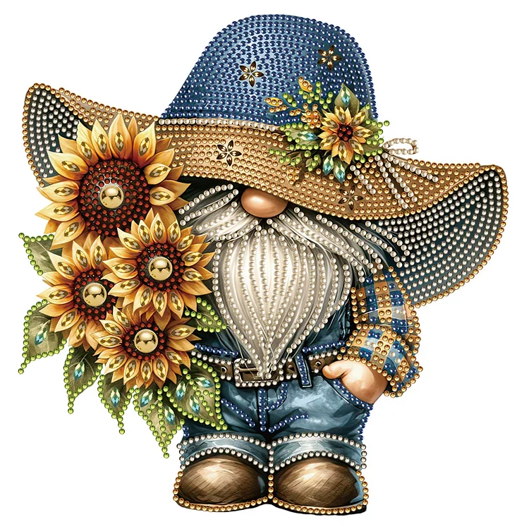 Sunflower Cowboy Goblin 30*30CM (Canvas) Special Drill Diamond Painting gbfke