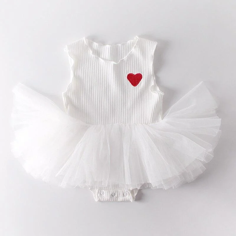 0-2Yrs Brand Baby Girl Clothes 2020 Spring Infant Multi-layer Screen Vest Skirt + Love Embroidered Jacket Girl Baby Gift