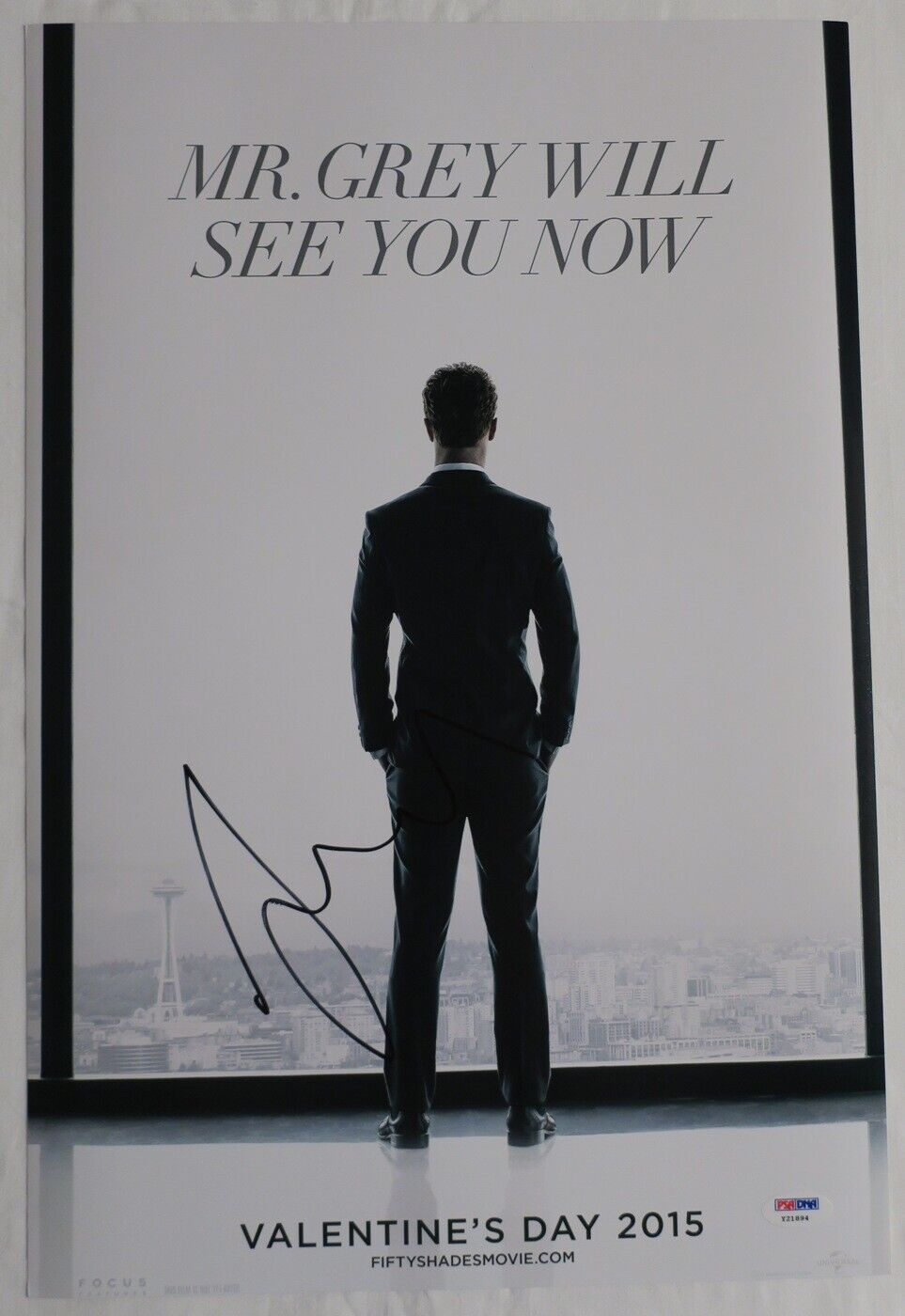 Jamie Dornan Signed Fifty Shades of Grey Autographed 12x18 Photo Poster painting PSA/DNA #Y21894