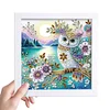5D DIY Partial Special Shaped Drill Diamond Painting Owl Wall Decor 19.2x19.2cm