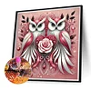 Diamond Painting-DIY Full Round Drill Owl(40*40 CM)