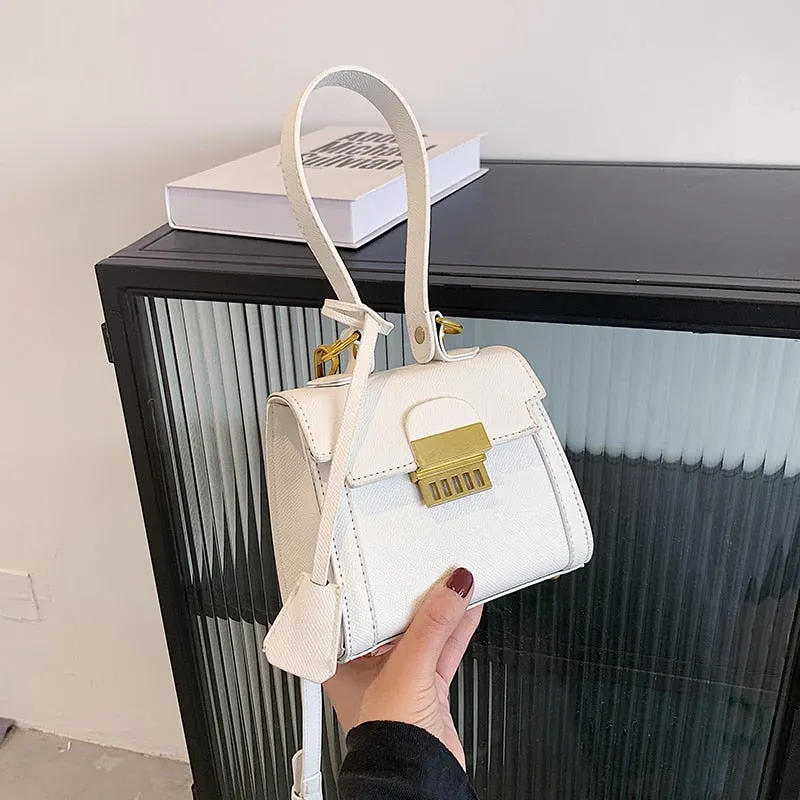 էѧӧܧ Personality PU Leather Handbags for Women 2021summer Ladies Fashion Simple Shoulder Bags Luxury Brand Purses