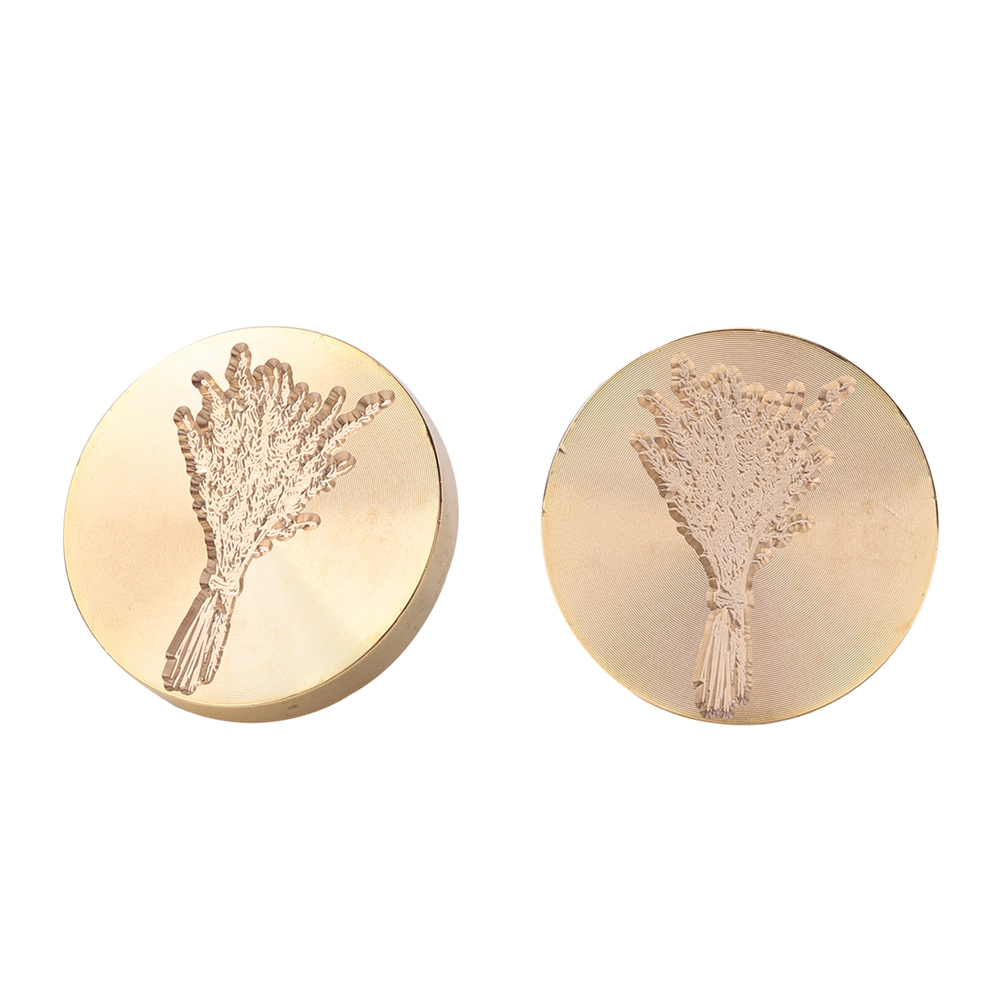 

30mm Grass Flower Wax Sealing Stamp Head - Wax Seal Stamp, 501 Original