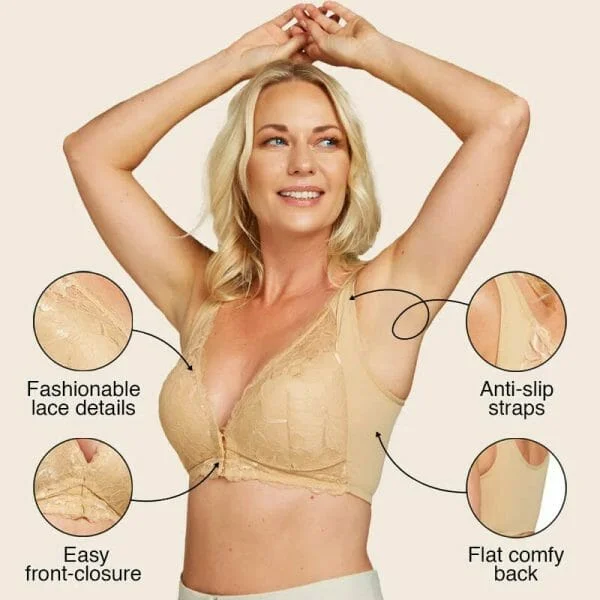 FRONT CLOSURE 5D SHAPING PUSH UP COMFY WIRELESS BRA(3 PCS)