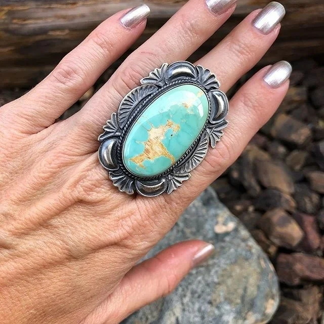 Vintage Turquoise Gemstone Ring