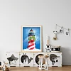 5D Kit Rhinestone DIY Wreath Lighthouse Full Round Drill Diamond Painting