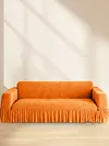 Sofa Cover with Elastic Bottom & Skirt Cushion Couch Cover for Living Room Hotel