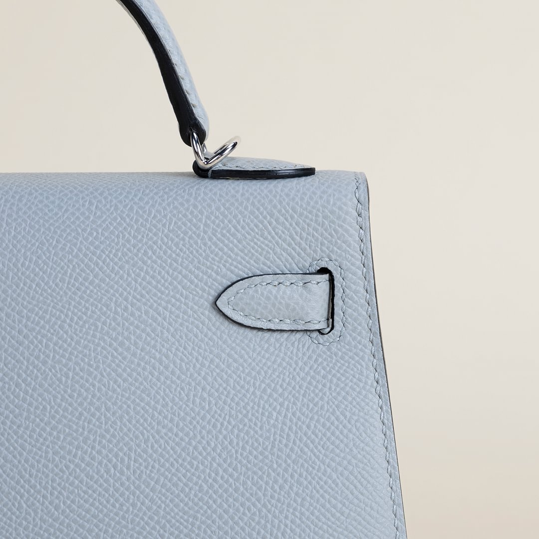 Mini Kelly II Epsom 8U Blue Glacier PHW