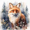 Fox In Winter - 11CT Stamped Cross Stitch - 50*50cm - Animal