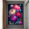 (Big Size)Peony - 11CT Stamped Cross Stitch - 40*60cm - Flower