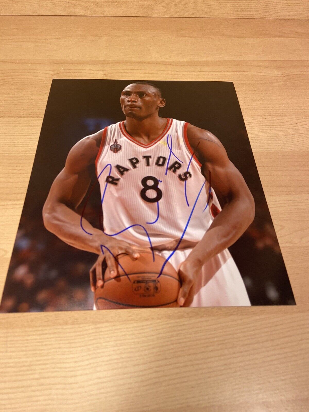 Bismack Biyombo Raptors Hornets Jordan Autographed Signed 8X10 Photo Poster painting W/COA