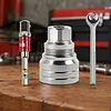 10mm-19mm Adjustable Universal Socket Wrench 3/8Inch Adapter Multi-Function Maintenance Socket Multi-Purpose Hexagonal Socket Ratchet Wrench for Torque Wrench & Power Drill