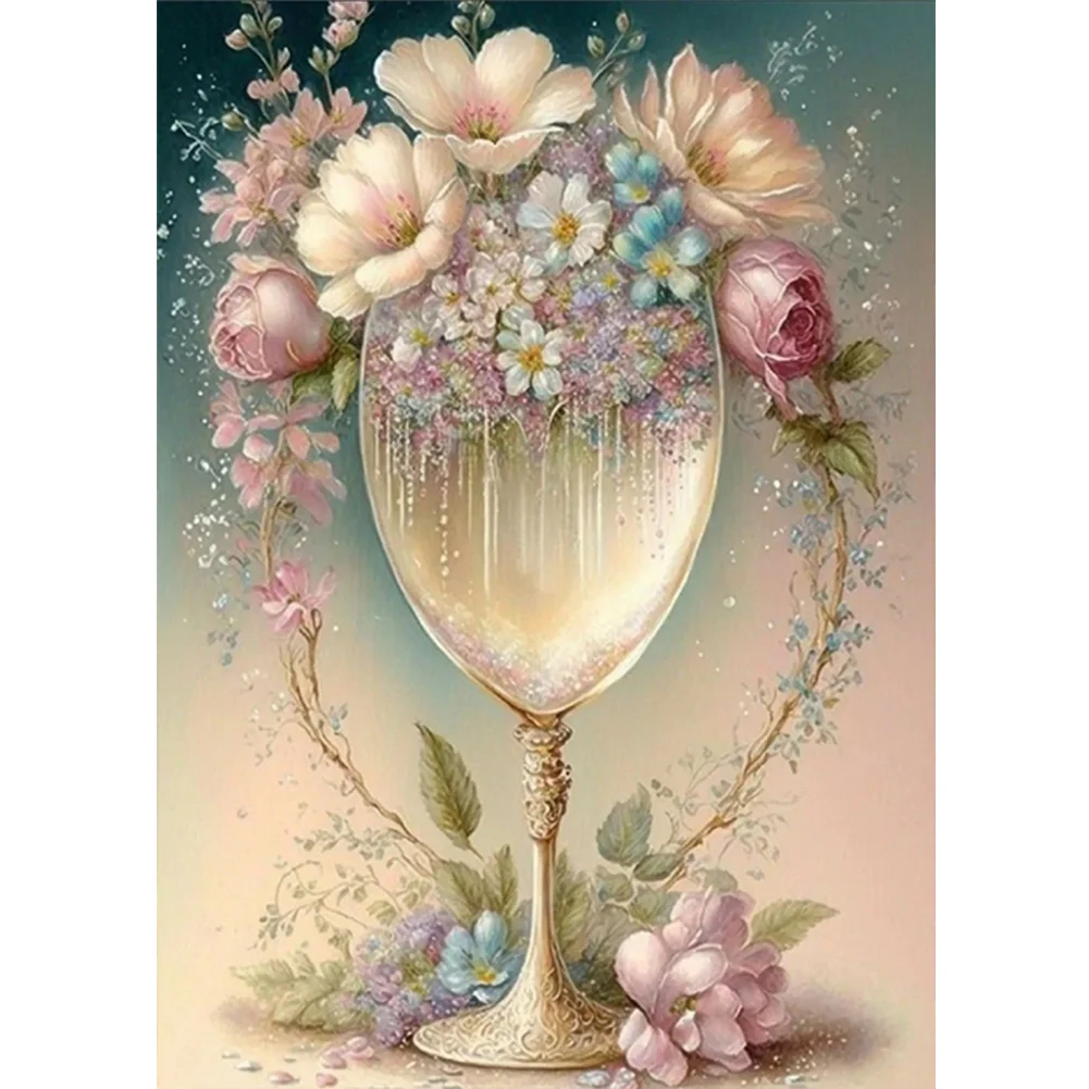 Full Round Diamond Painting - Crystal Cup(30*40cm)