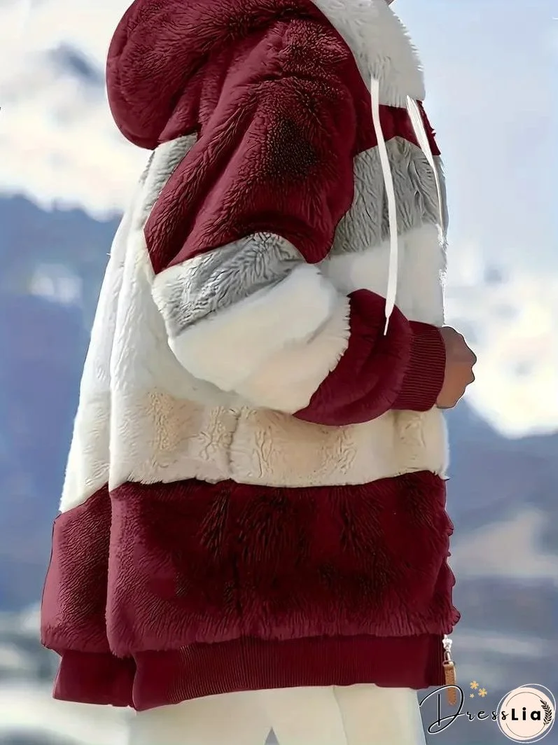 Cozy Tie-Dye Fleece Jacket for Women