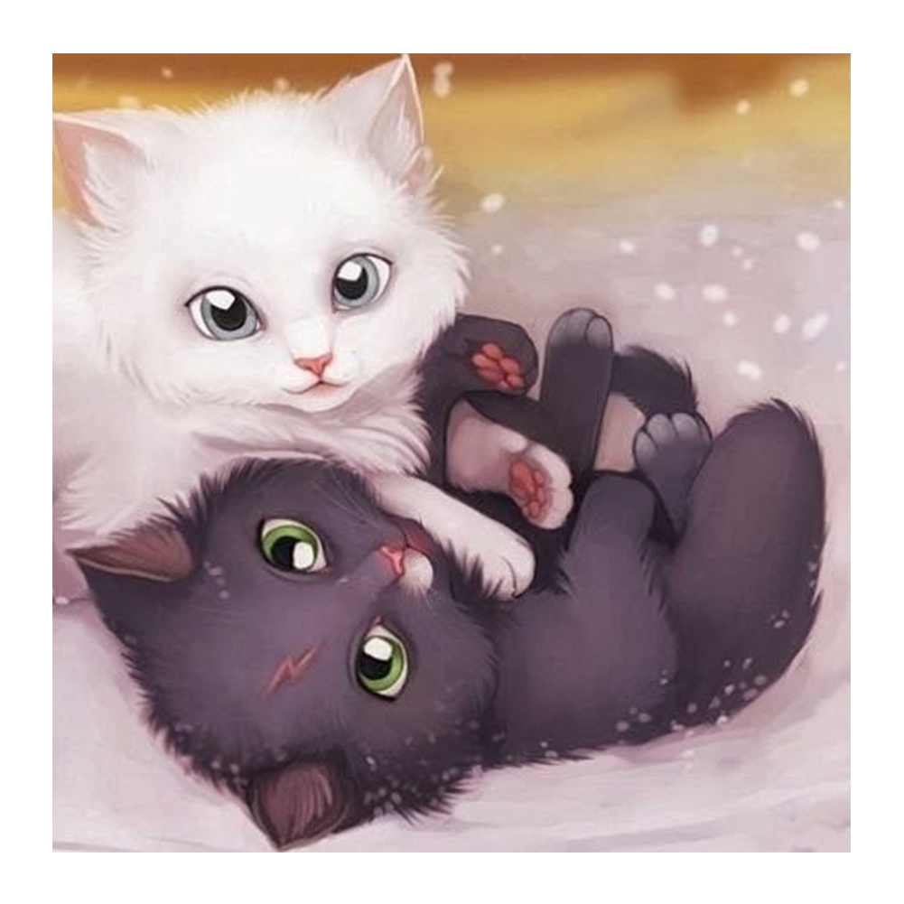 

Cute Cats - Round/Square Drill Diamond Painting, Square diamond, 501 Original