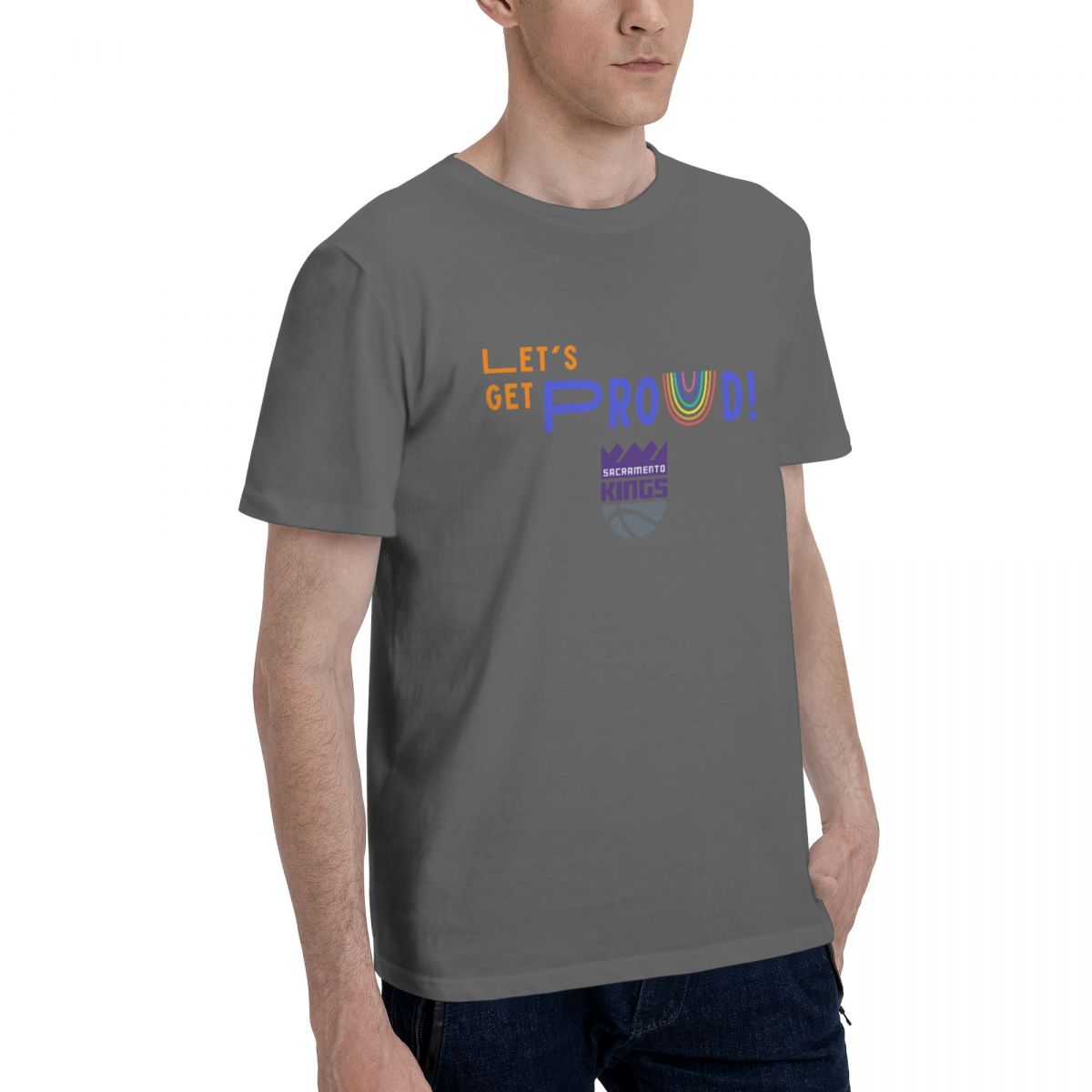 Sacramento Kings Let's Get Proud Men's Cotton Shirt