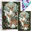 (50*70cm)Christmas Elk - Full Round Drill Diamond Painting