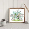 (Multi-Style) Rabbit - 14CT Stamped Cross Stitch 17*15cm(Brand)