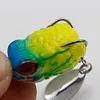 5pcs Artificial Lifelike Thunder Frog Lure 25mm 3g Silicone Baits for Bass (B)