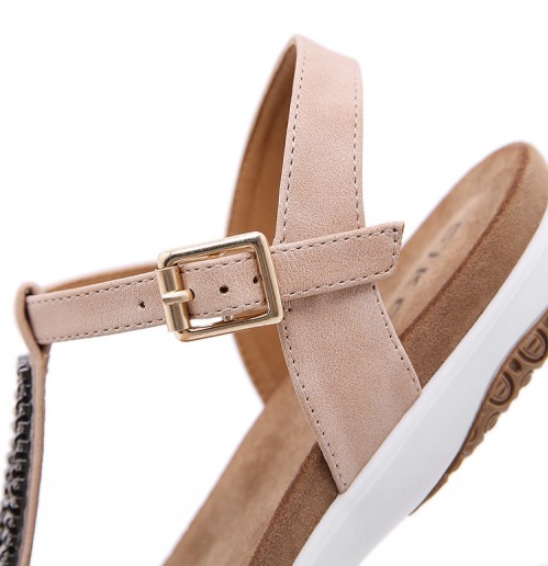 Women's Boho Beads Soft Sole Flat Sandals