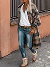 Checked Wool Coat