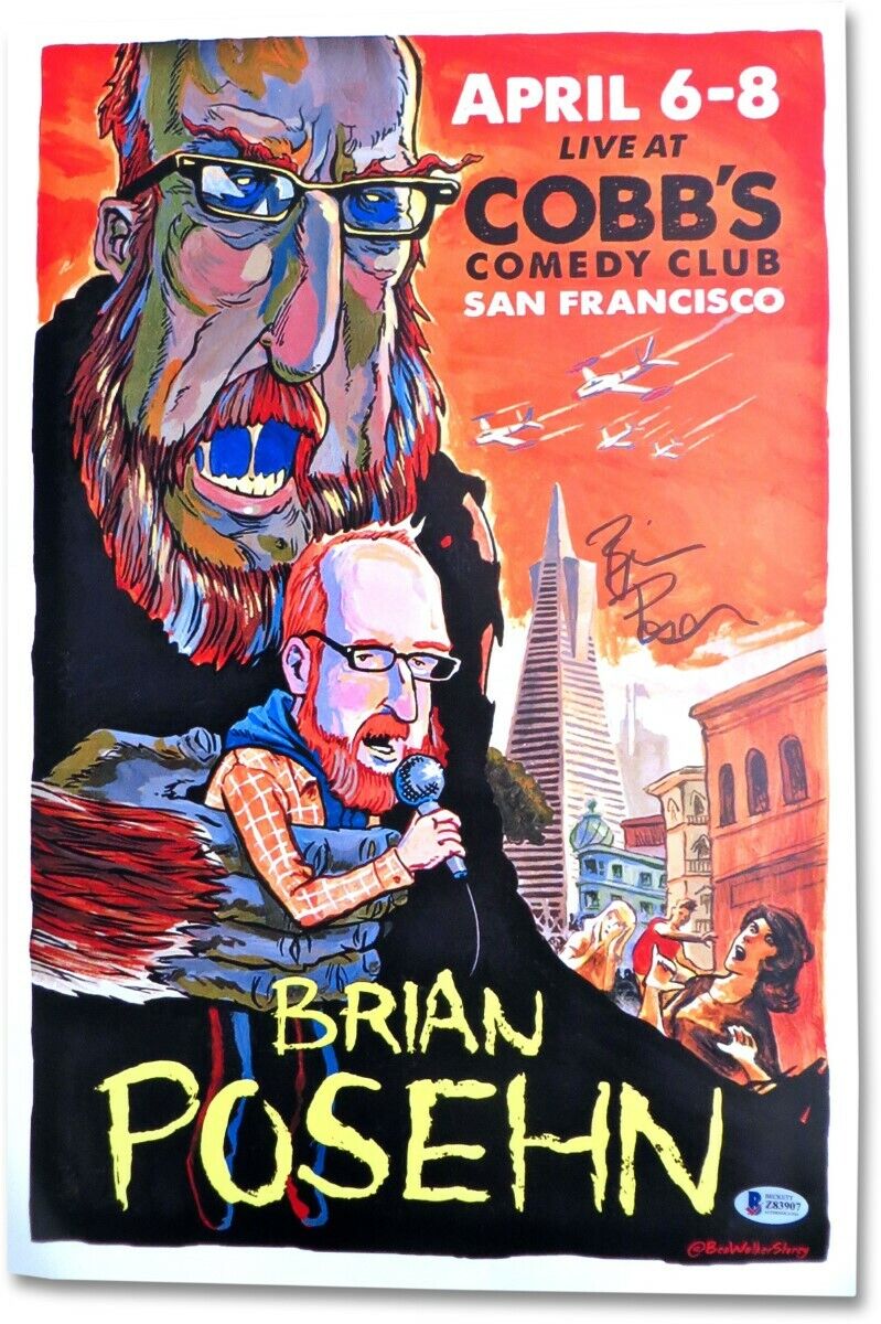 Brian Posehn Signed Autographed 12X18 Photo Poster painting San Francisco Poster BAS Z83907