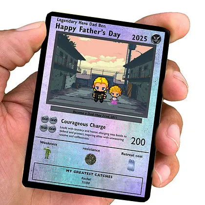 pokemon card for father's day Dad to Daughter @everyone, Custom Fathers Day Pokmon