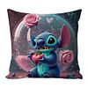 Stitch - 11CT Stamped Cross Stitch Pillowcase 45*45cm