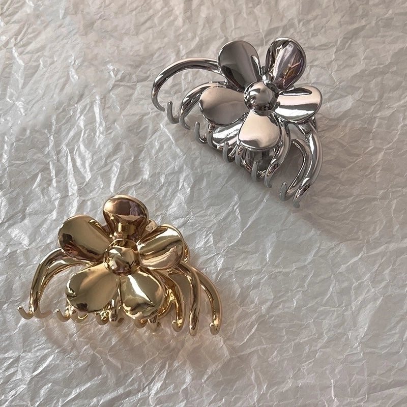 Classic Style Korean Style Flower Alloy Plating Hair Claws