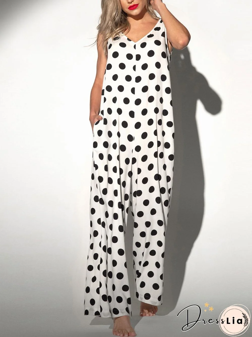 Polka Dots Vacation Jumpsuit & Romper