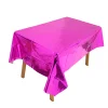 5PCS Wedding Party Decor Gloss Colors PET Tablecover Waterproof Reusable Tablecloth