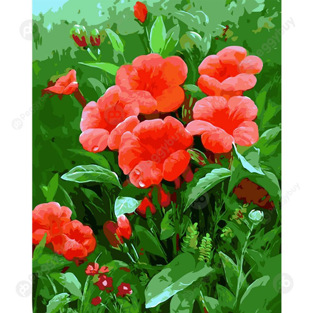 

40*50CM Paint By Numbers-Leaves Flower, 501 Original