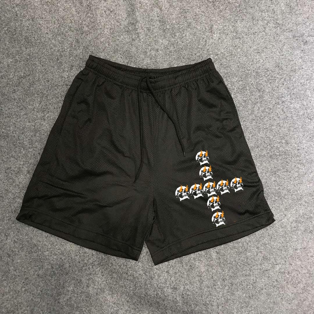 Skull fashion sports street shorts