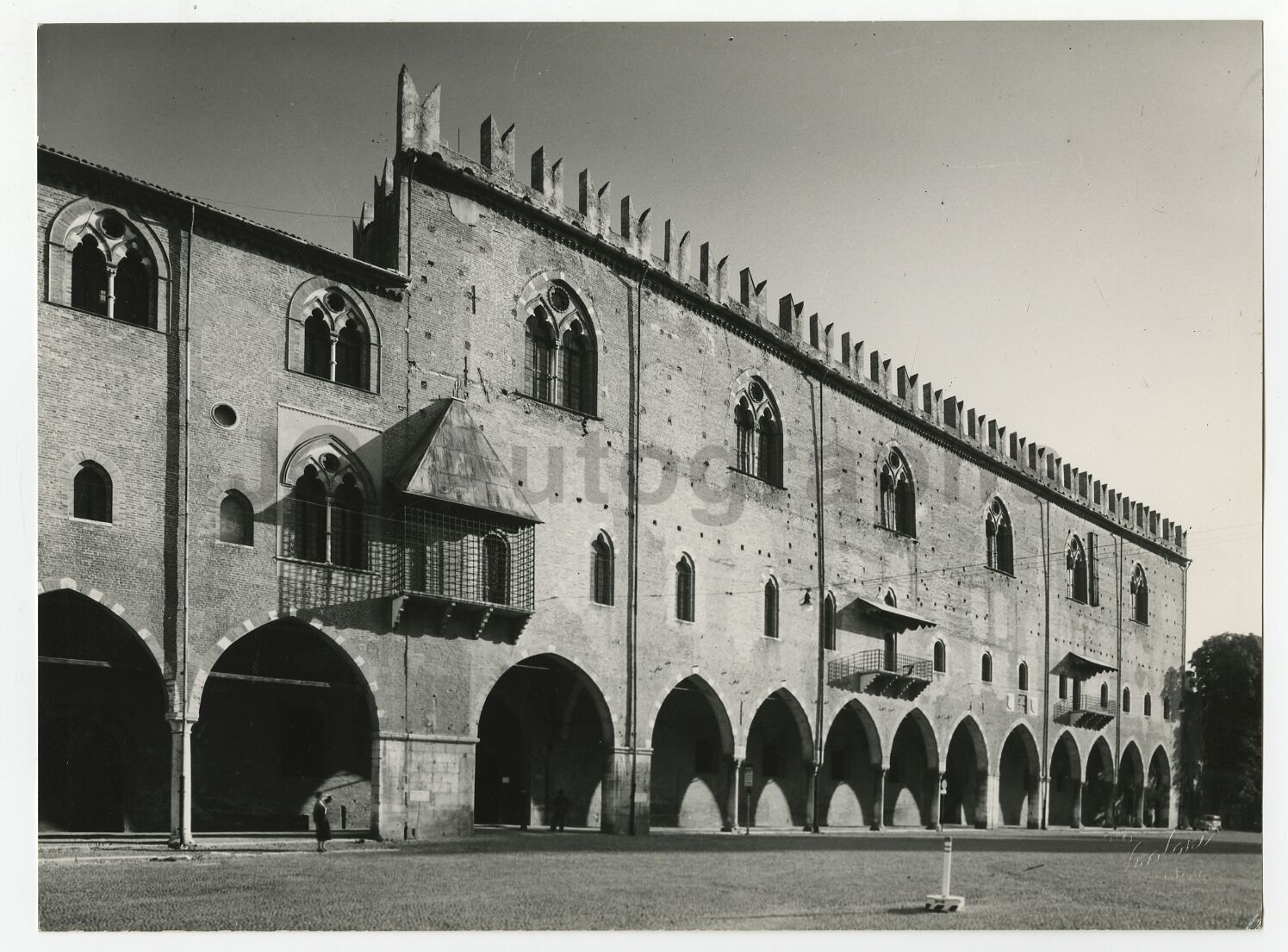 Italian Architecture - Vintage Publication Photo Poster paintinggraph - Ducal Palace