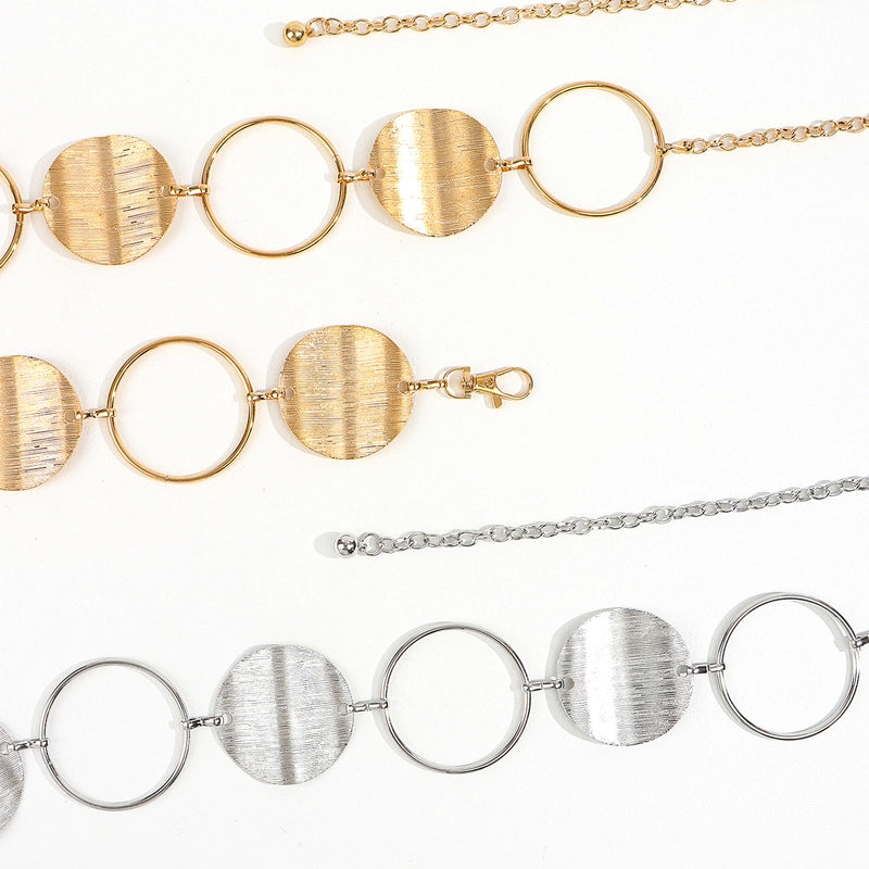 Basic Solid Color Metal Women’s Chain Belts